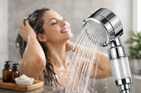 Handheld Shower Filter System for Better Hair