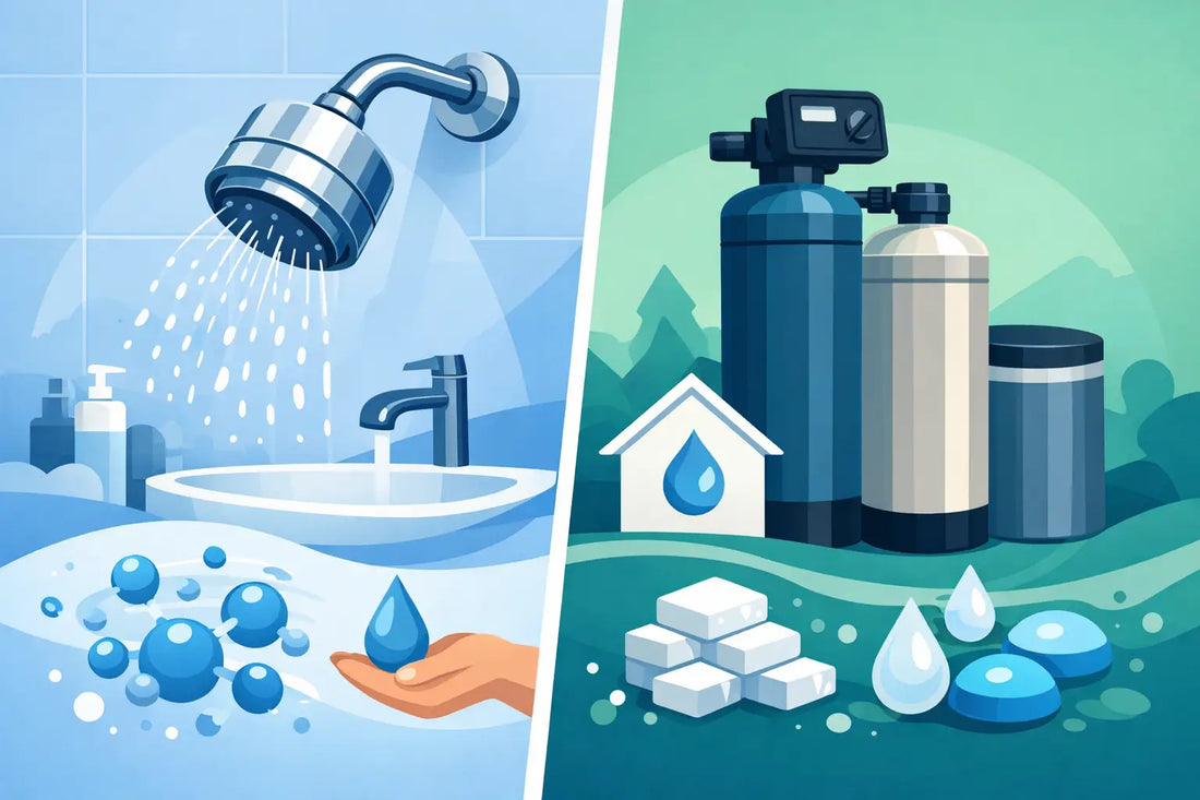 Shower Filter vs Water Softener for Your Home