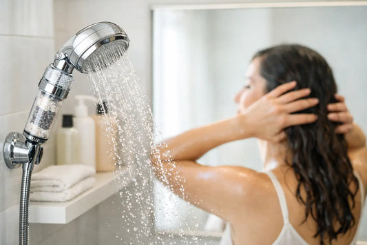 Crystal Quest Shower Filter for Softer-Looking Hair