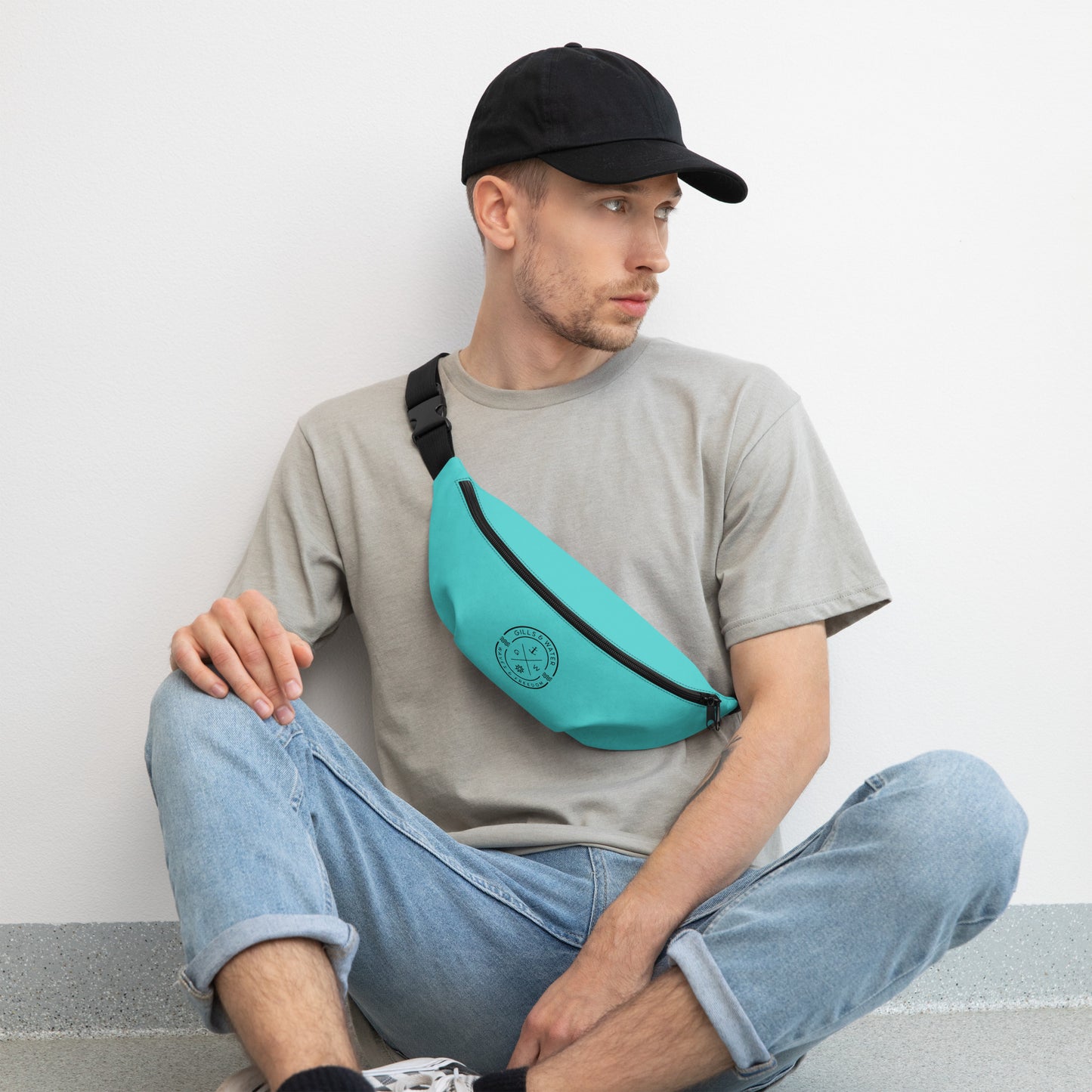 StarSpout: Gills and Water Patriotic Turquoise Fanny Pack