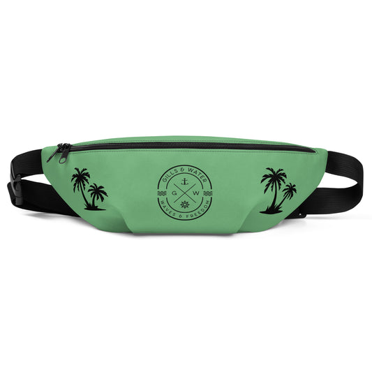 PalmTrek: Gills and Water Bayleaf Fanny Pack with Palm Trees