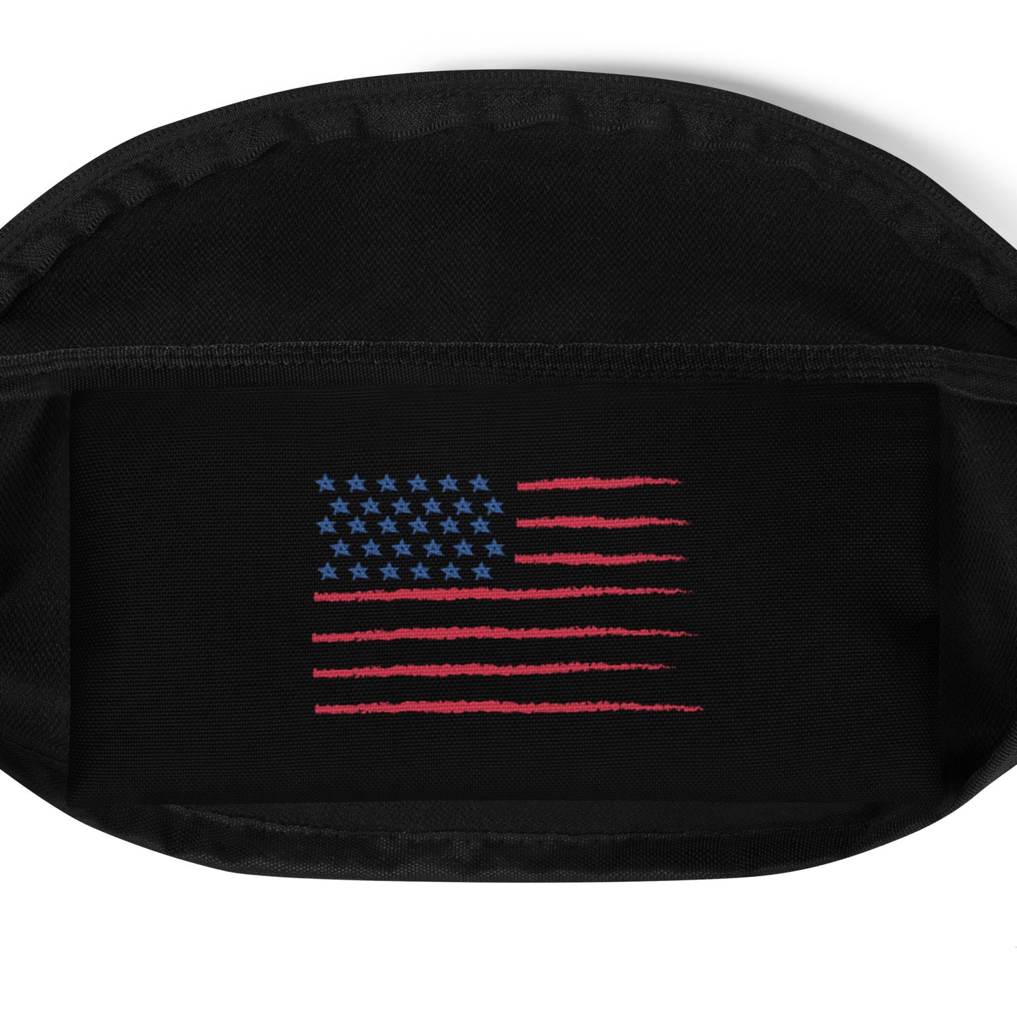 StarSpout: Gills and Water Patriotic Black Fanny Pack