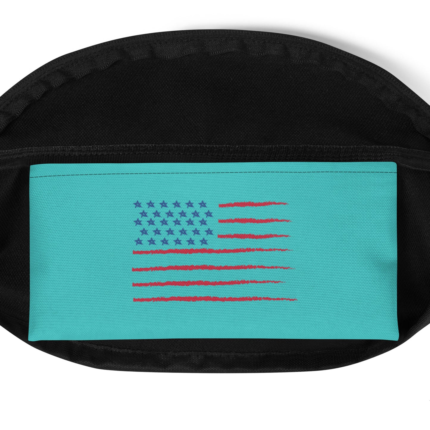 StarSpout: Gills and Water Patriotic Turquoise Fanny Pack