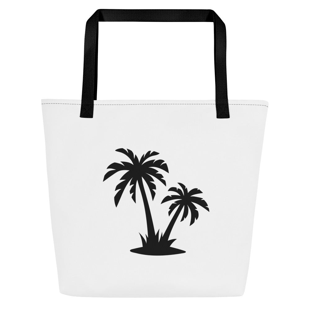 PalmSail: Gills and Water Large White Tote Bag with Pocket