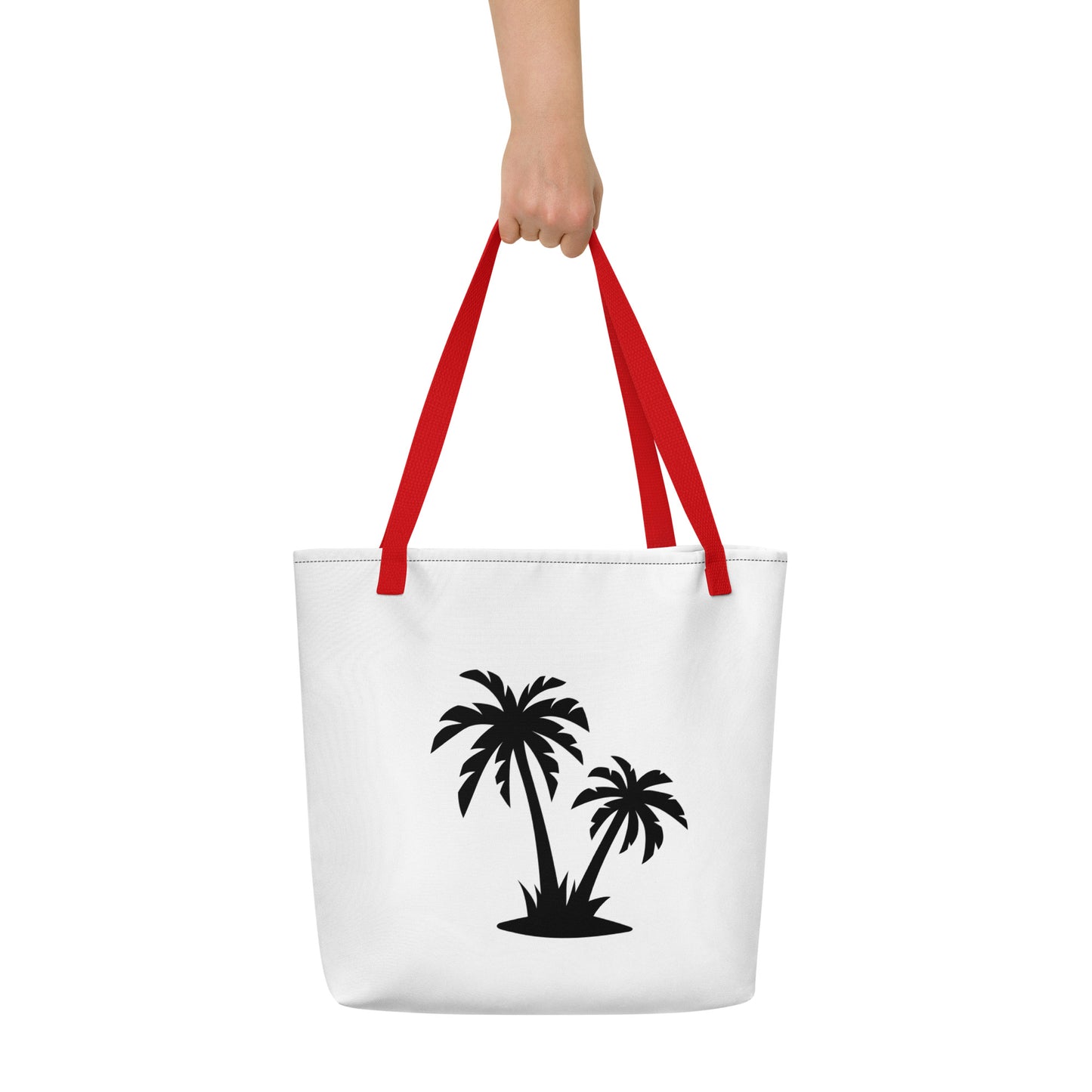 PalmSail: Gills and Water Large White Tote Bag with Pocket