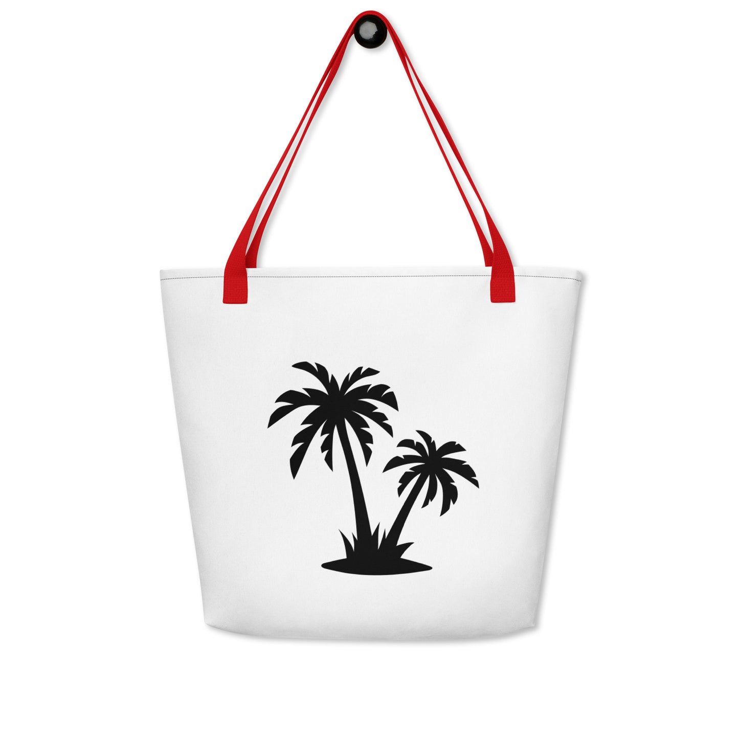 PalmSail: Gills and Water Large White Tote Bag with Pocket