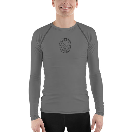 AquaGuard Men's Grey Performance Rash Guard