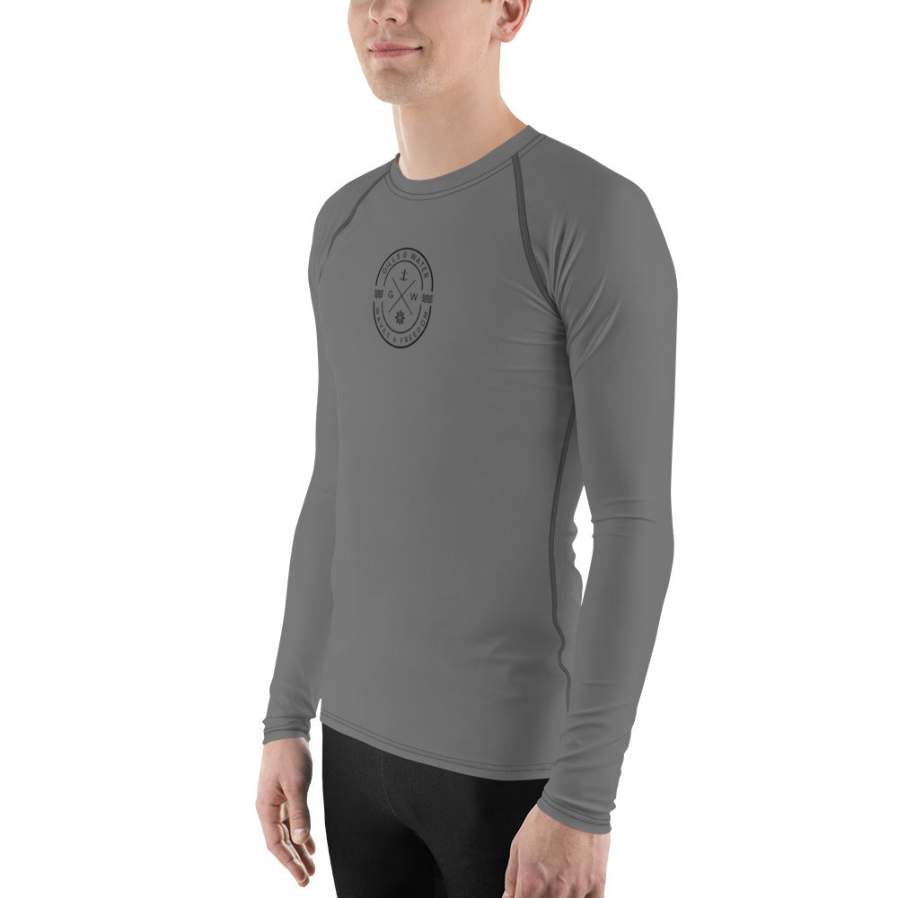 AquaGuard Men's Grey Performance Rash Guard