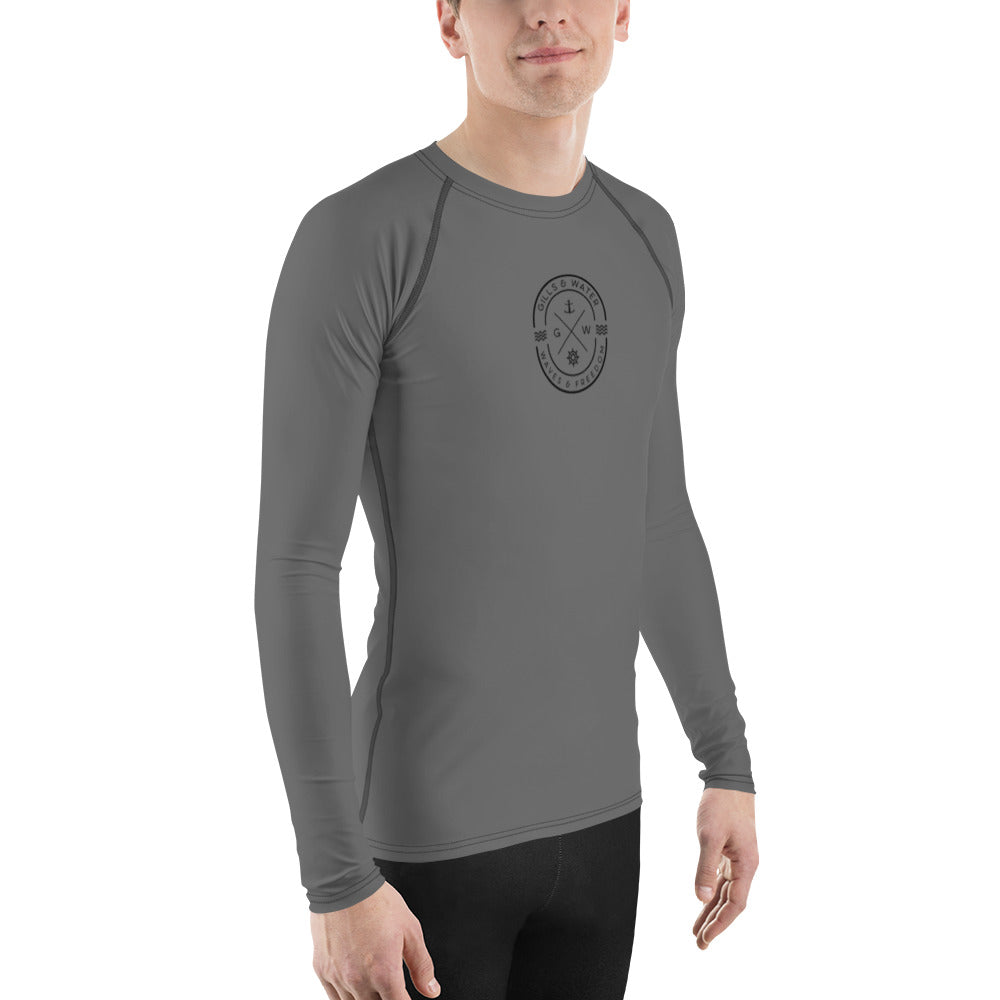 AquaGuard Men's Grey Performance Rash Guard