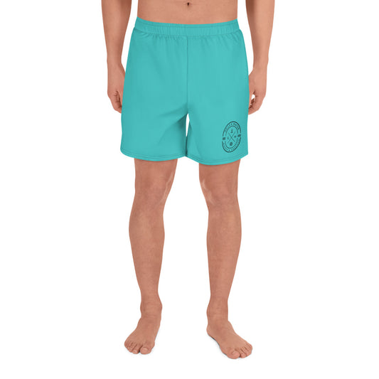 HydroFlex: Gills and Water Men's Turquoise Athletic Shorts