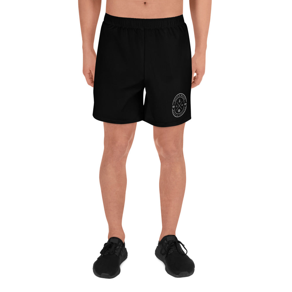 HydroFlex: Gills and Water Men's Black Athletic Shorts