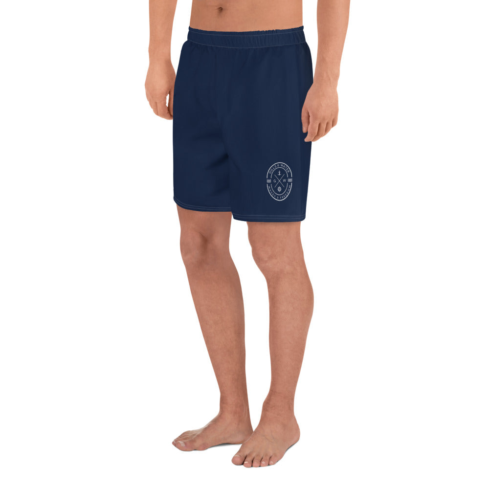 HydroFlex: Gills and Water Men's Navy Athletic Shorts