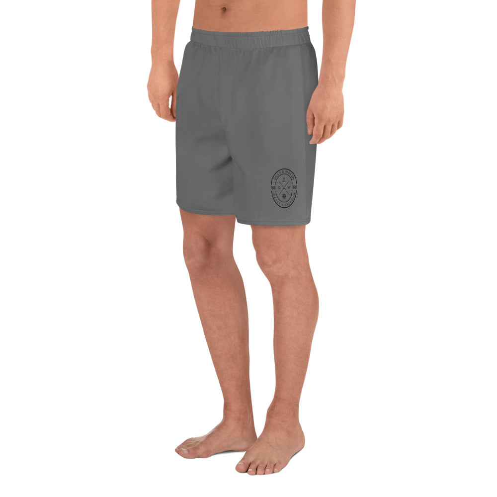 HydroFlex: Gills and Water Men's Grey Athletic Shorts