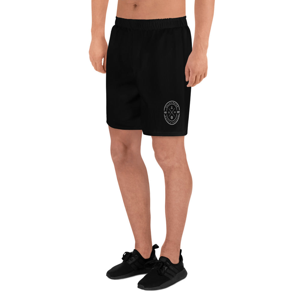 HydroFlex: Gills and Water Men's Black Athletic Shorts