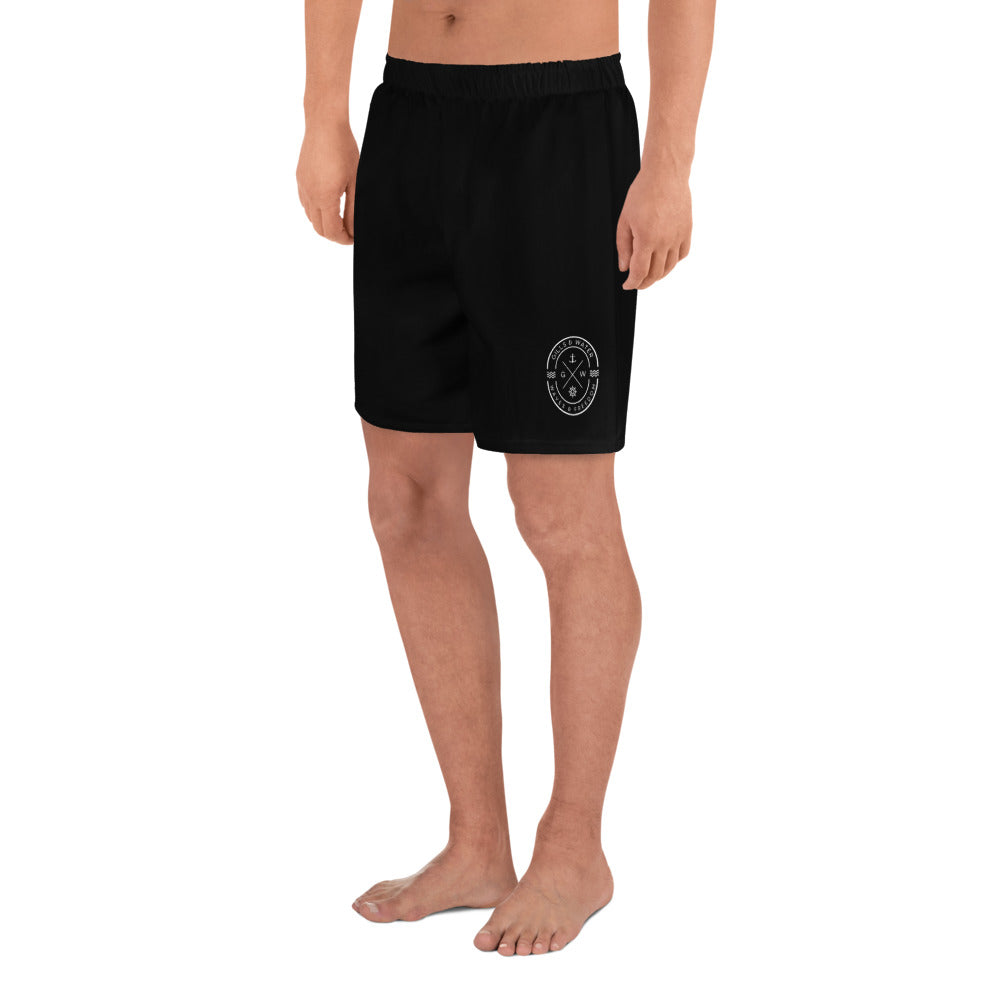 HydroFlex: Gills and Water Men's Black Athletic Shorts