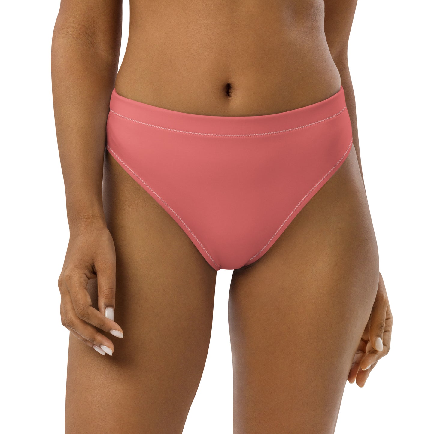 Oceanic Elegance: Gills and Water Salmon high-waisted bikini bottom