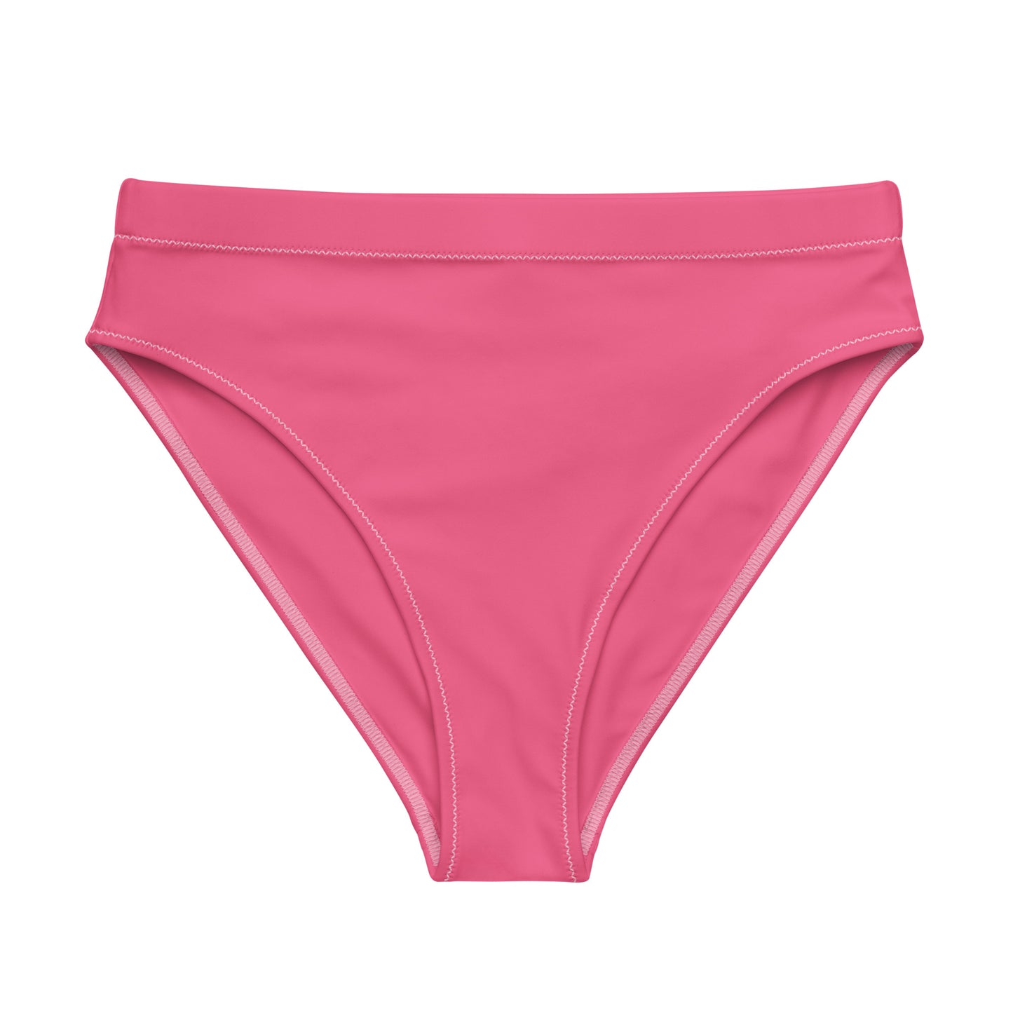 Oceanic Elegance: Gills and Water Brink Pink high-waisted bikini bottom