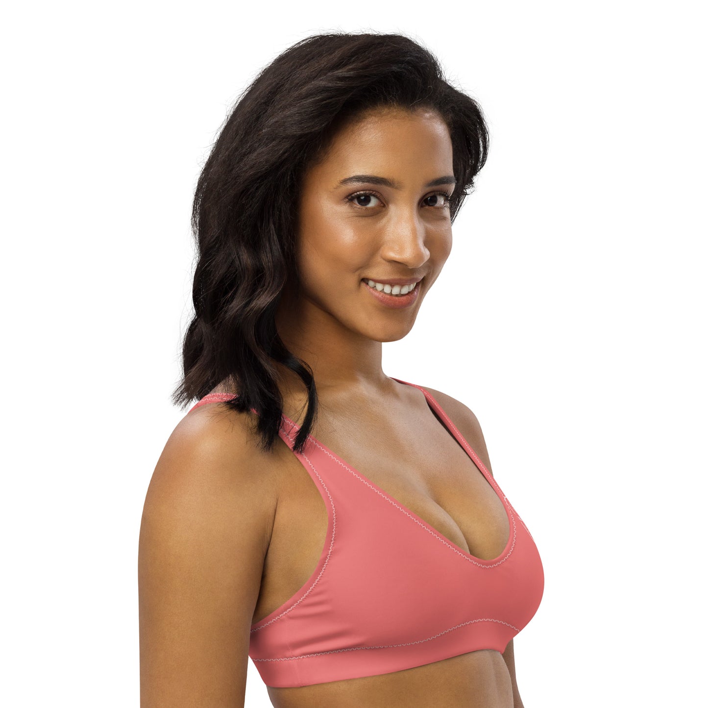 Oceanic Elegance: Gills and Water Salmon padded bikini top