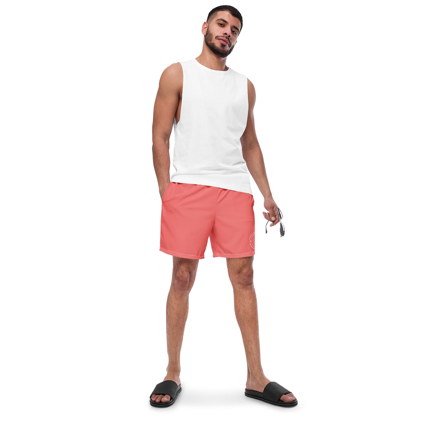 HydroWave: Gills and Water Men's Salmon Swim Trunks