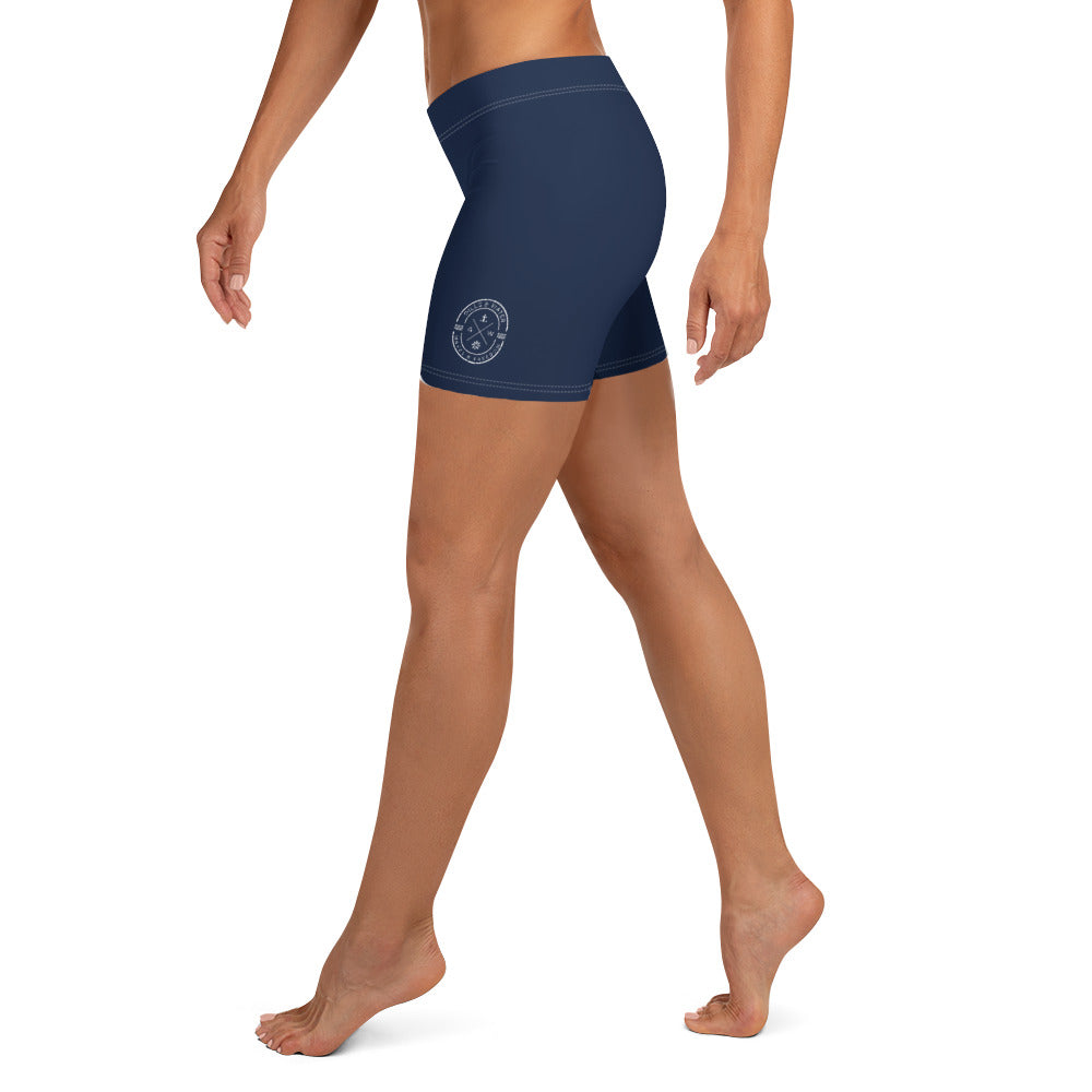 HydroFit: Women's Navy Gym Shorts by Gills & Water