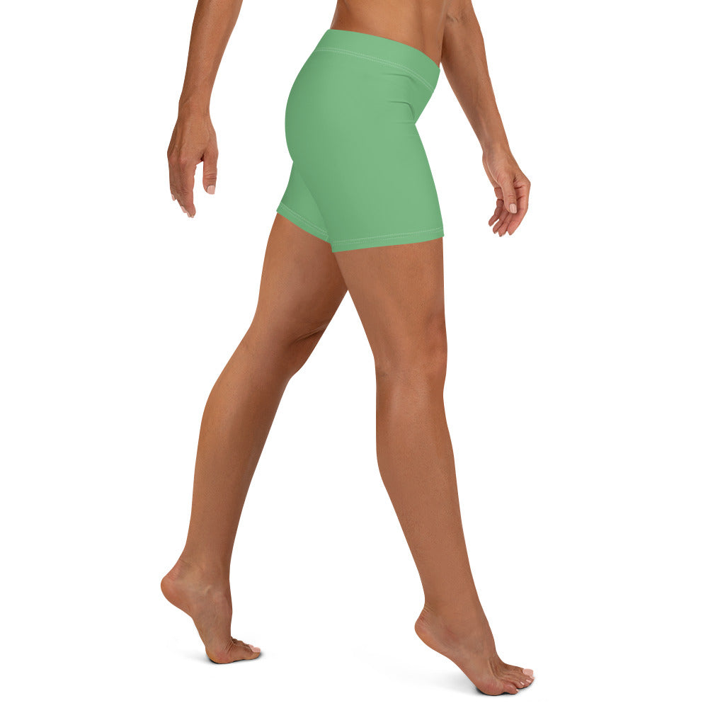 HydroFit: Women's Green Gym Shorts by Gills & Water