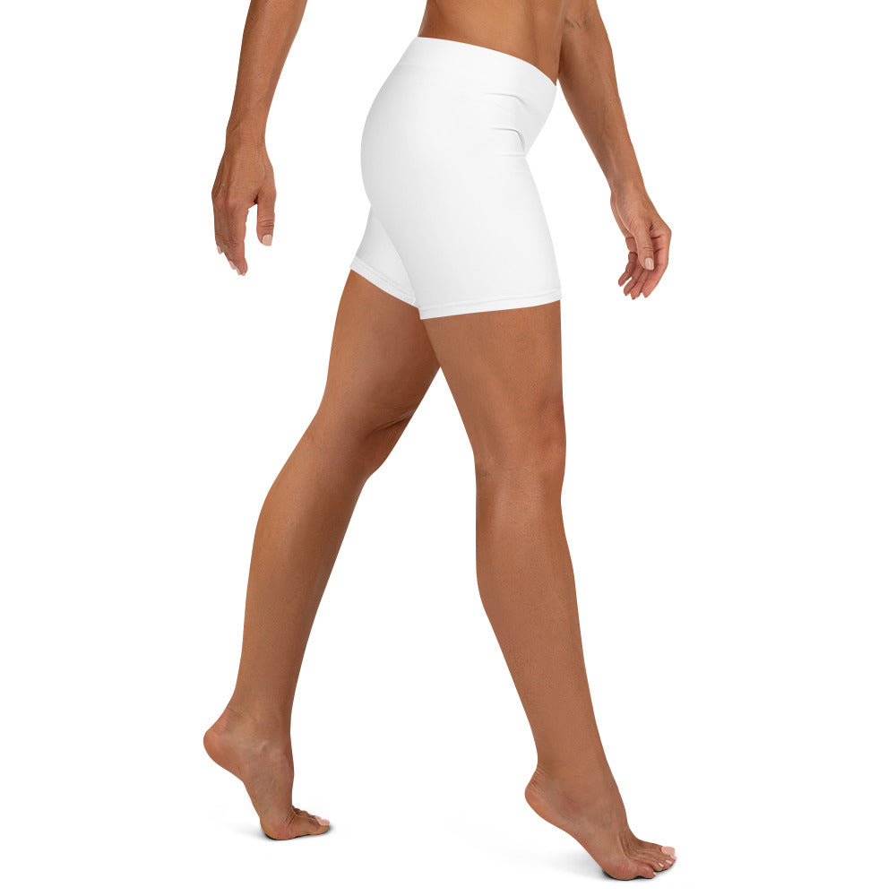 HydroFit: Women's White Gym Shorts by Gills & Water