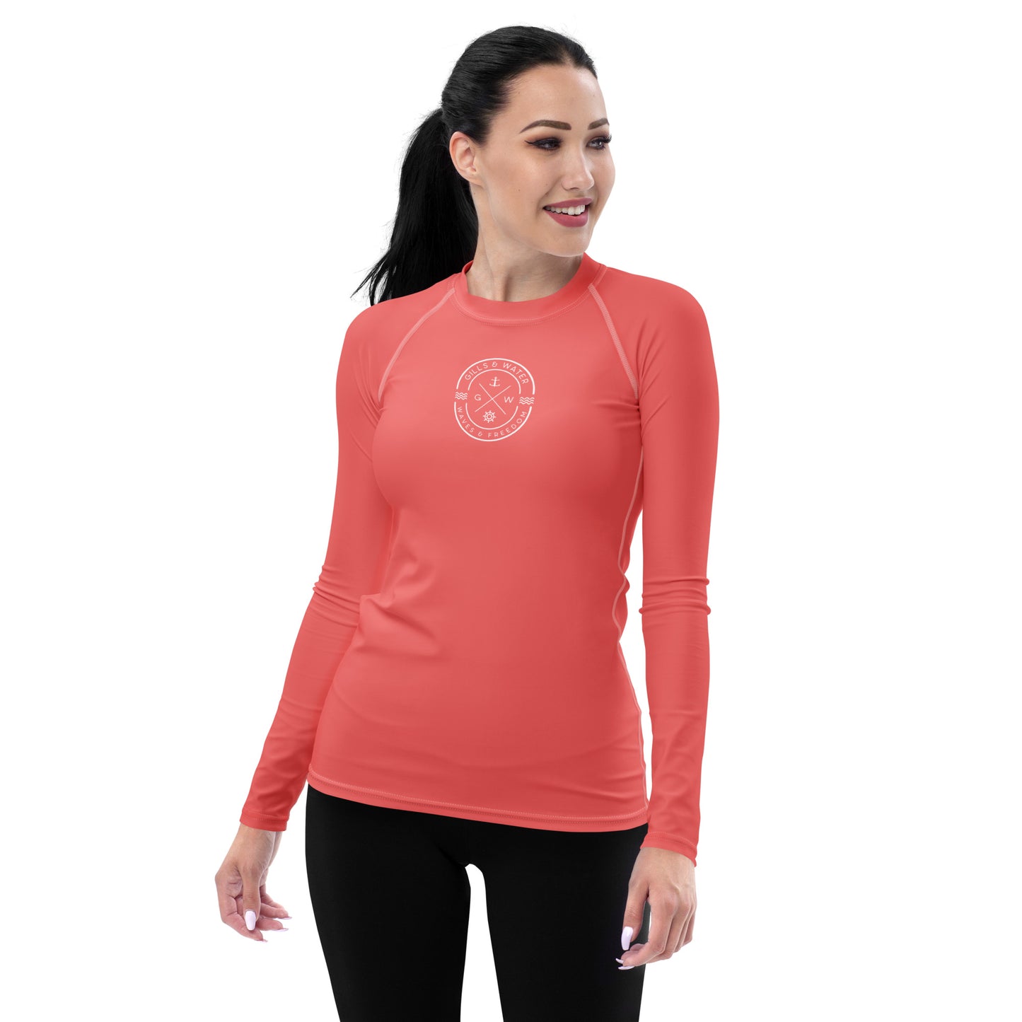 Oceanic Essence Women's Salmon Rash Guard