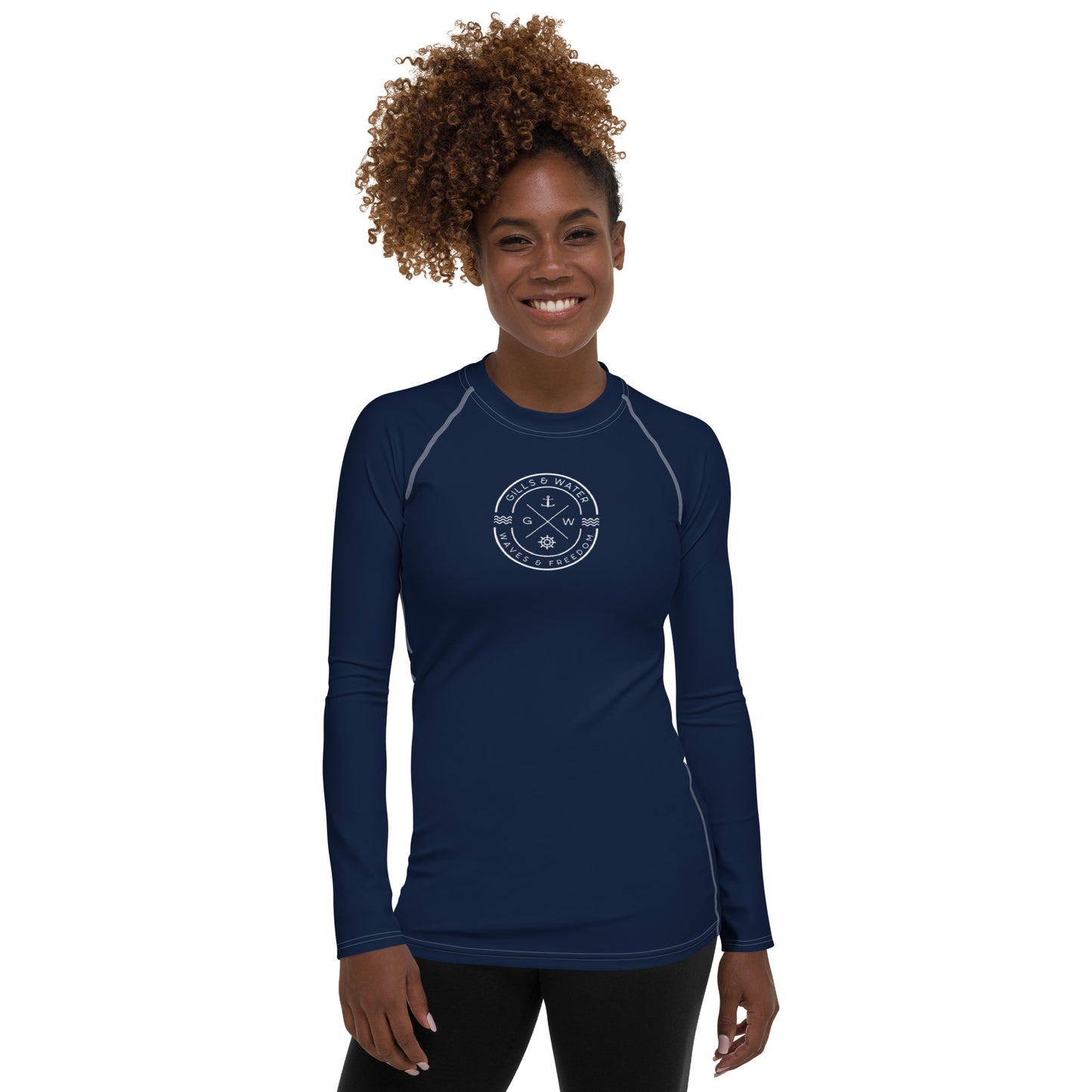 Oceanic Essence Women's Navy Rash Guard