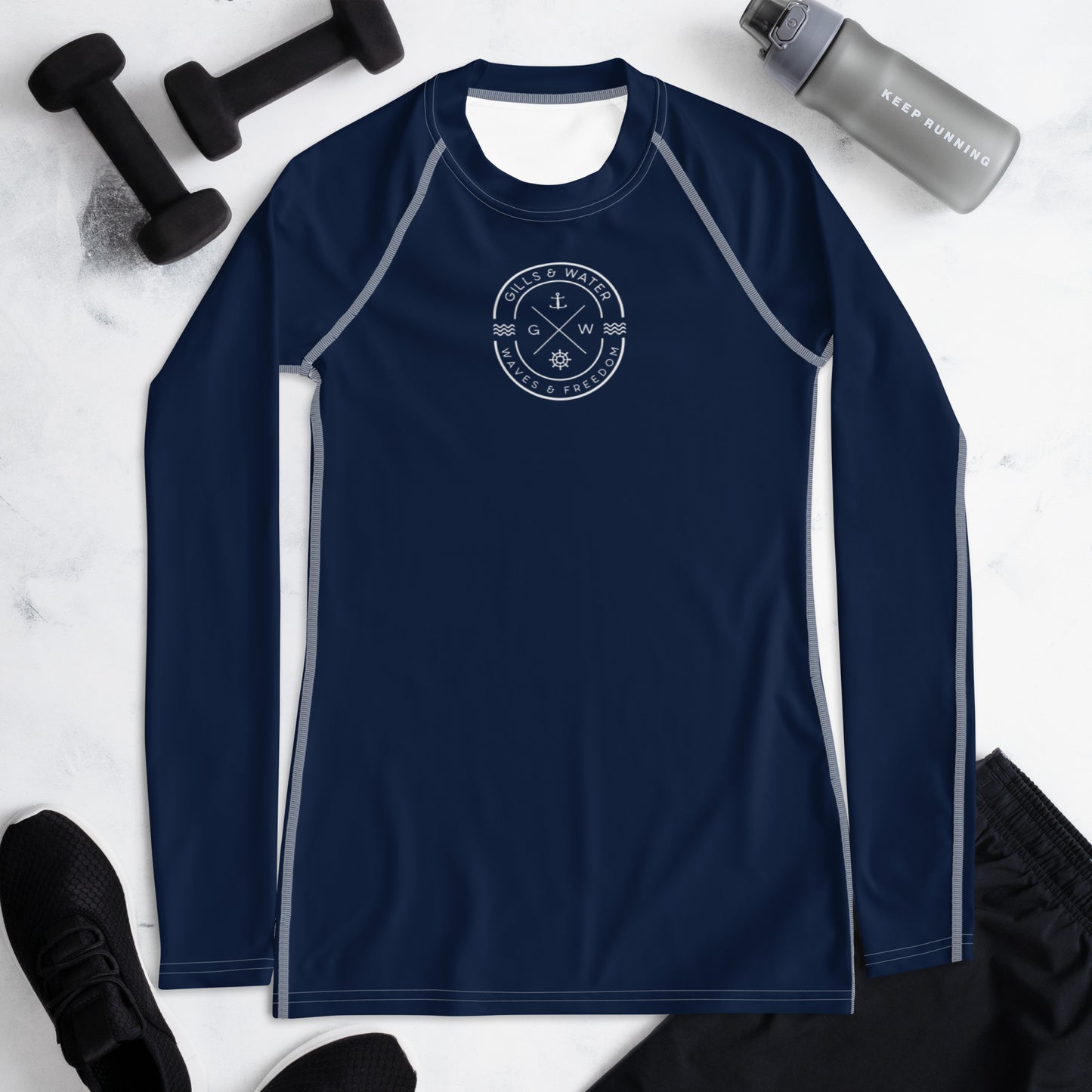 Oceanic Essence Women's Navy Rash Guard