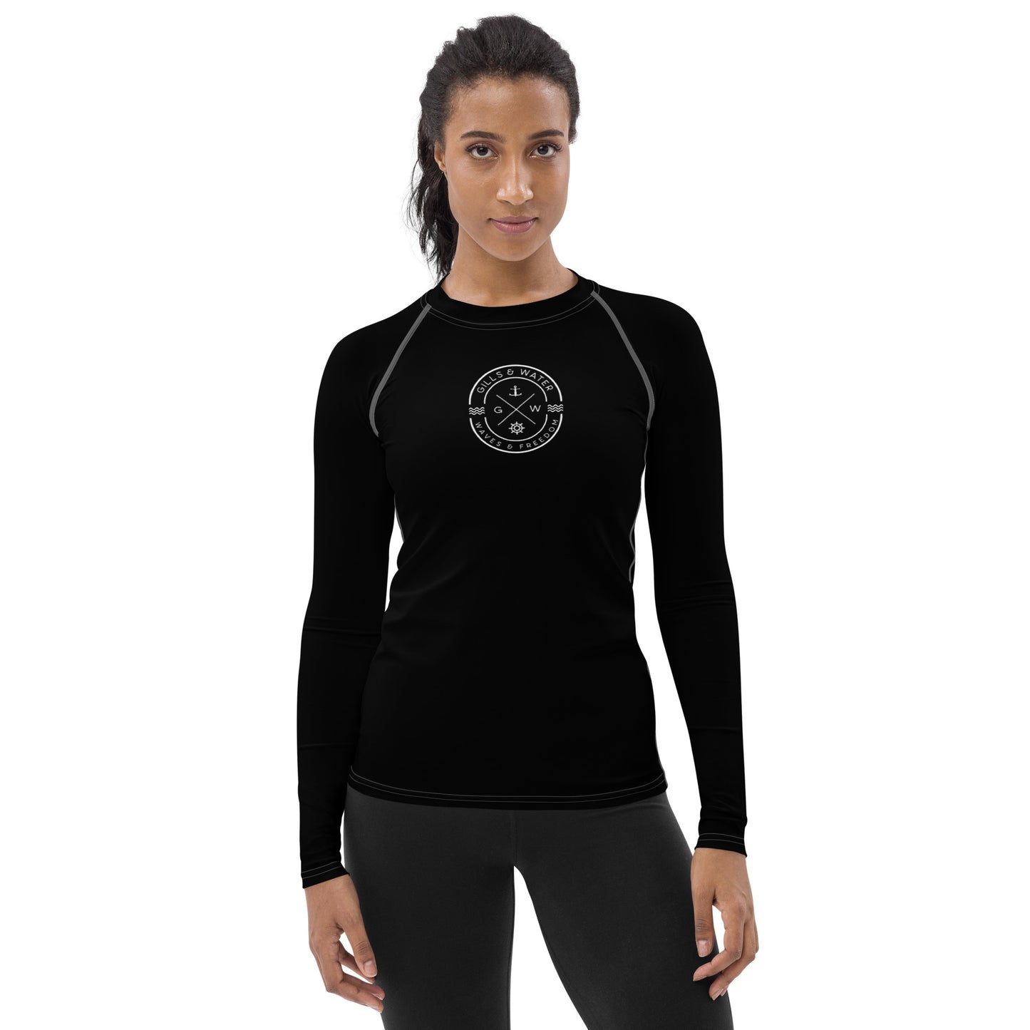 Oceanic Essence Women's Black Rash Guard