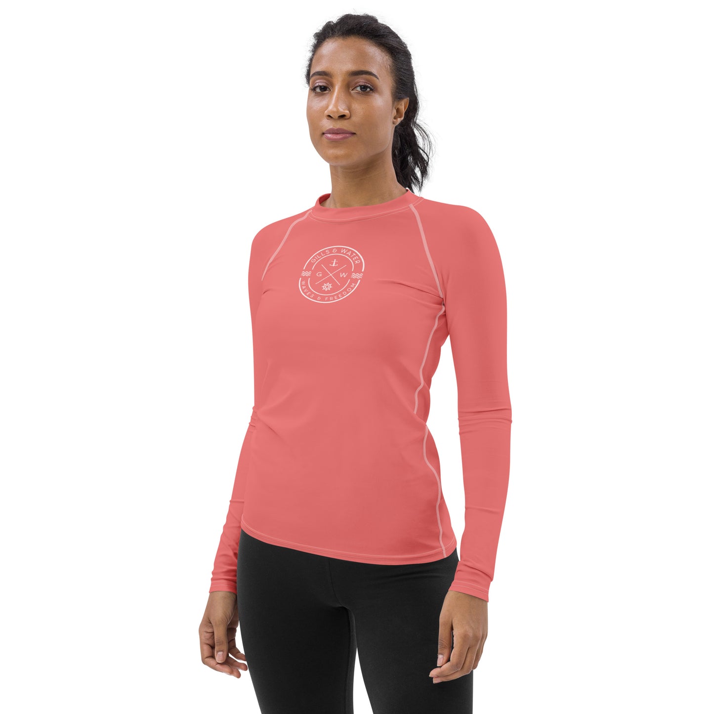 Oceanic Essence Women's Salmon Rash Guard