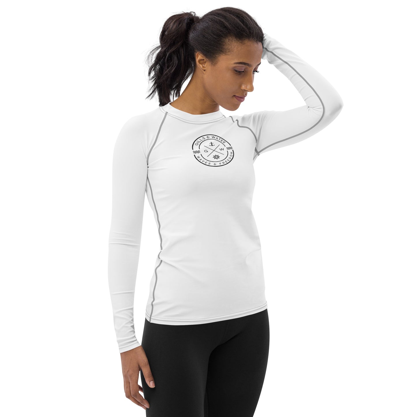 Oceanic Essence Women's White Rash Guard