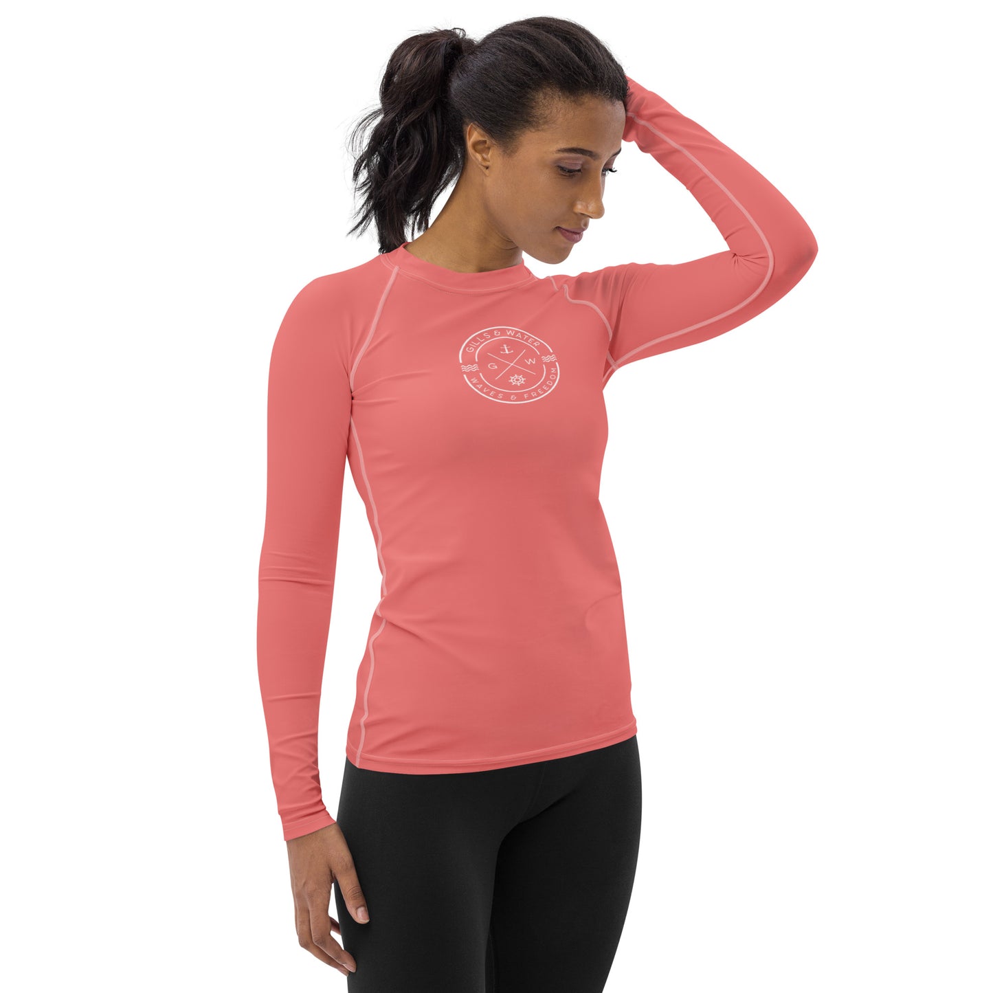 Oceanic Essence Women's Salmon Rash Guard