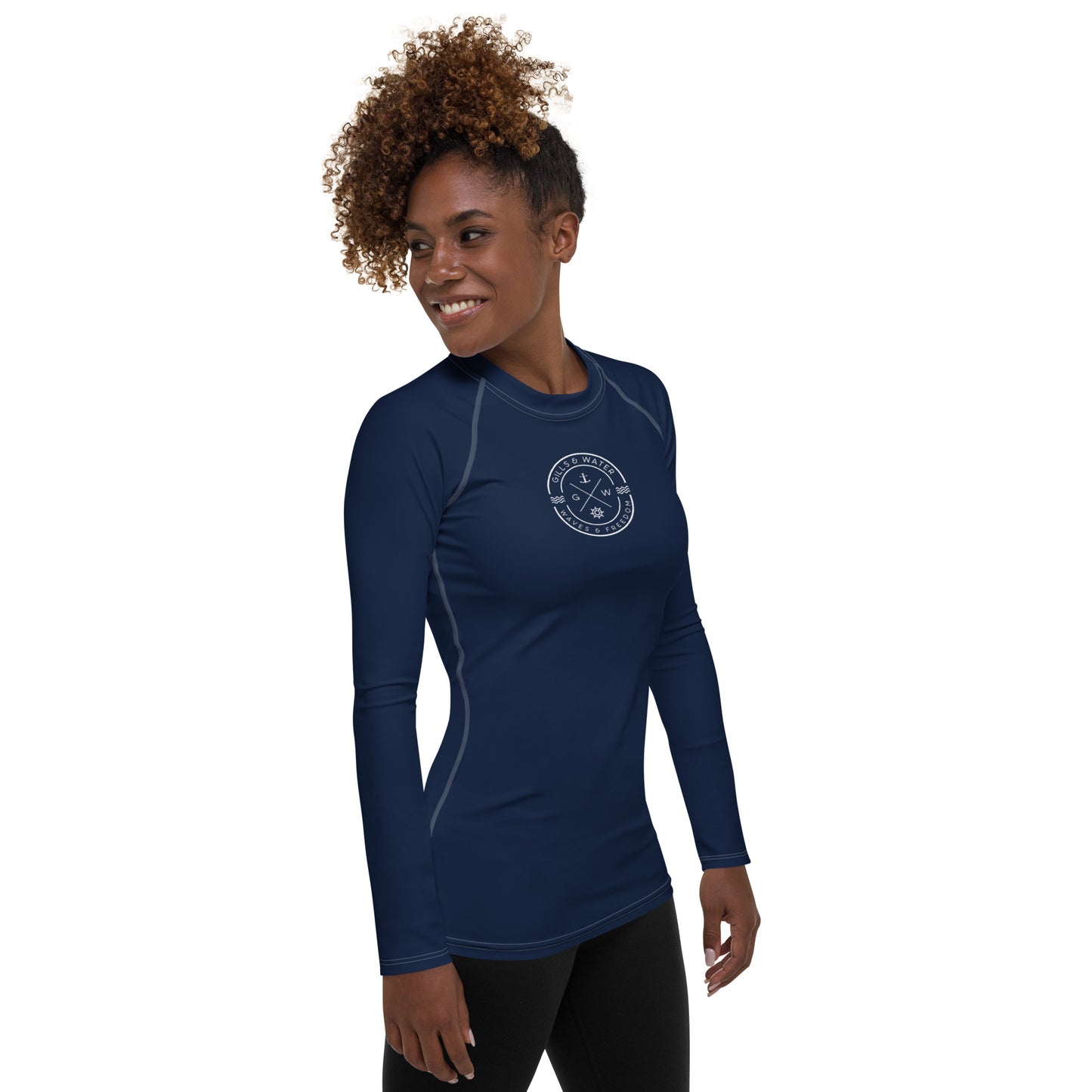 Oceanic Essence Women's Navy Rash Guard