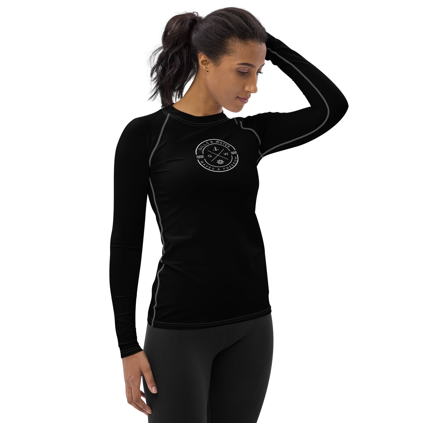 Oceanic Essence Women's Black Rash Guard