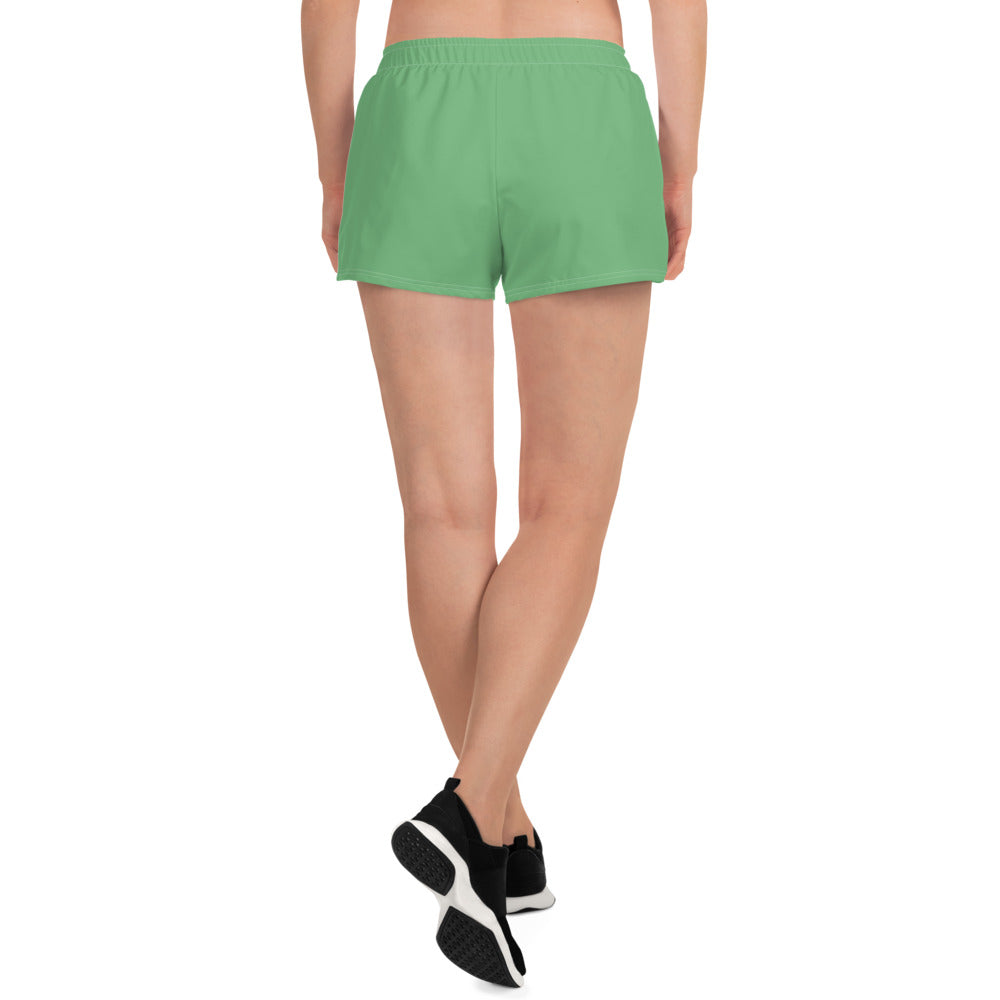 AquaFlex: Women's Green Athletic Shorts by Gills & Water