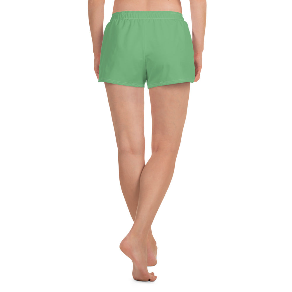 AquaFlex: Women's Green Athletic Shorts by Gills & Water