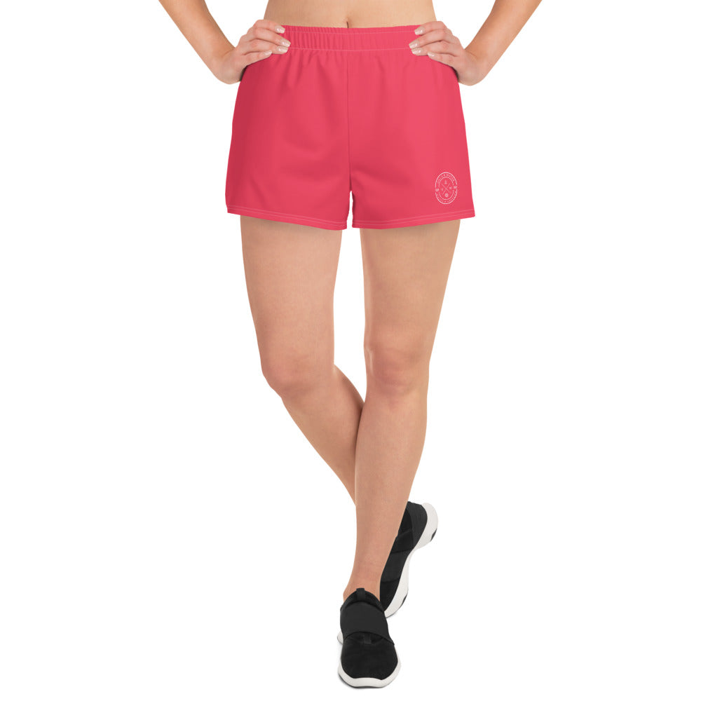 AquaFlex: Women's Pink Athletic Shorts by Gills & Water