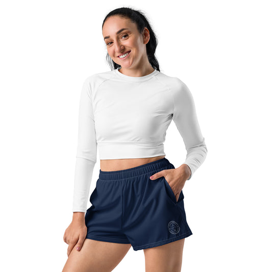 AquaFlex: Women's Navy Athletic Shorts by Gills & Water