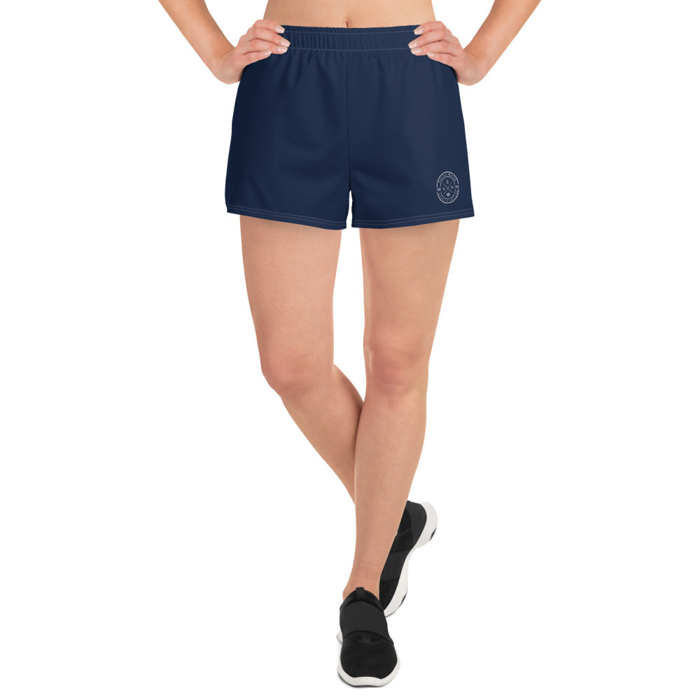 AquaFlex: Women's Navy Athletic Shorts by Gills & Water