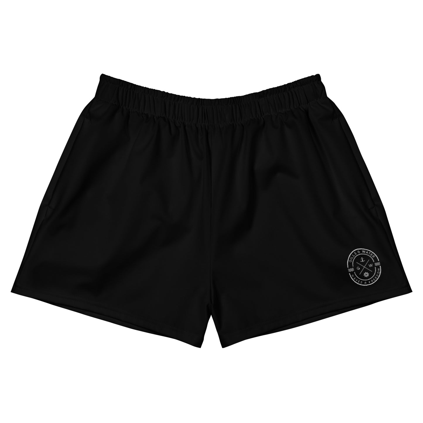 AquaFlex: Women's Black Athletic Shorts by Gills & Water