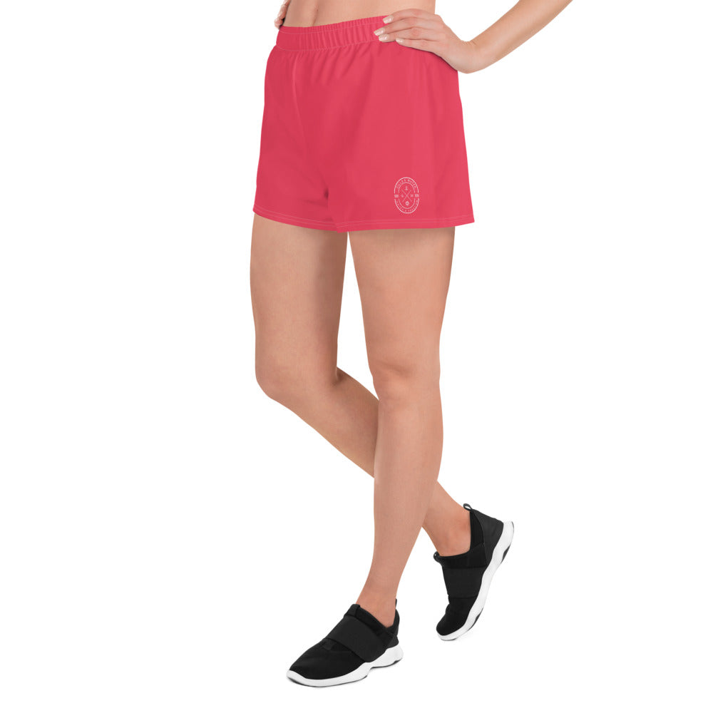 AquaFlex: Women's Pink Athletic Shorts by Gills & Water