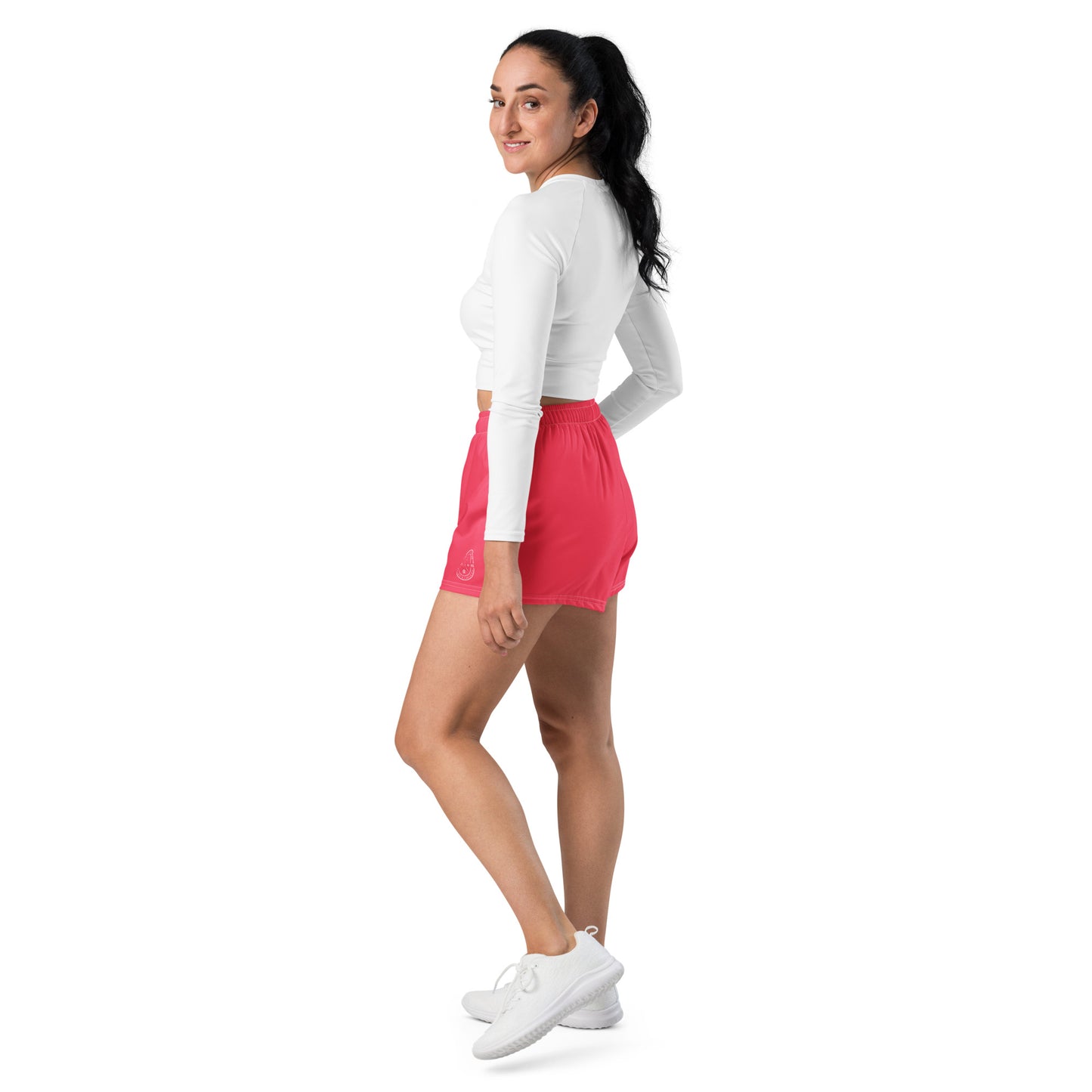 AquaFlex: Women's Pink Athletic Shorts by Gills & Water