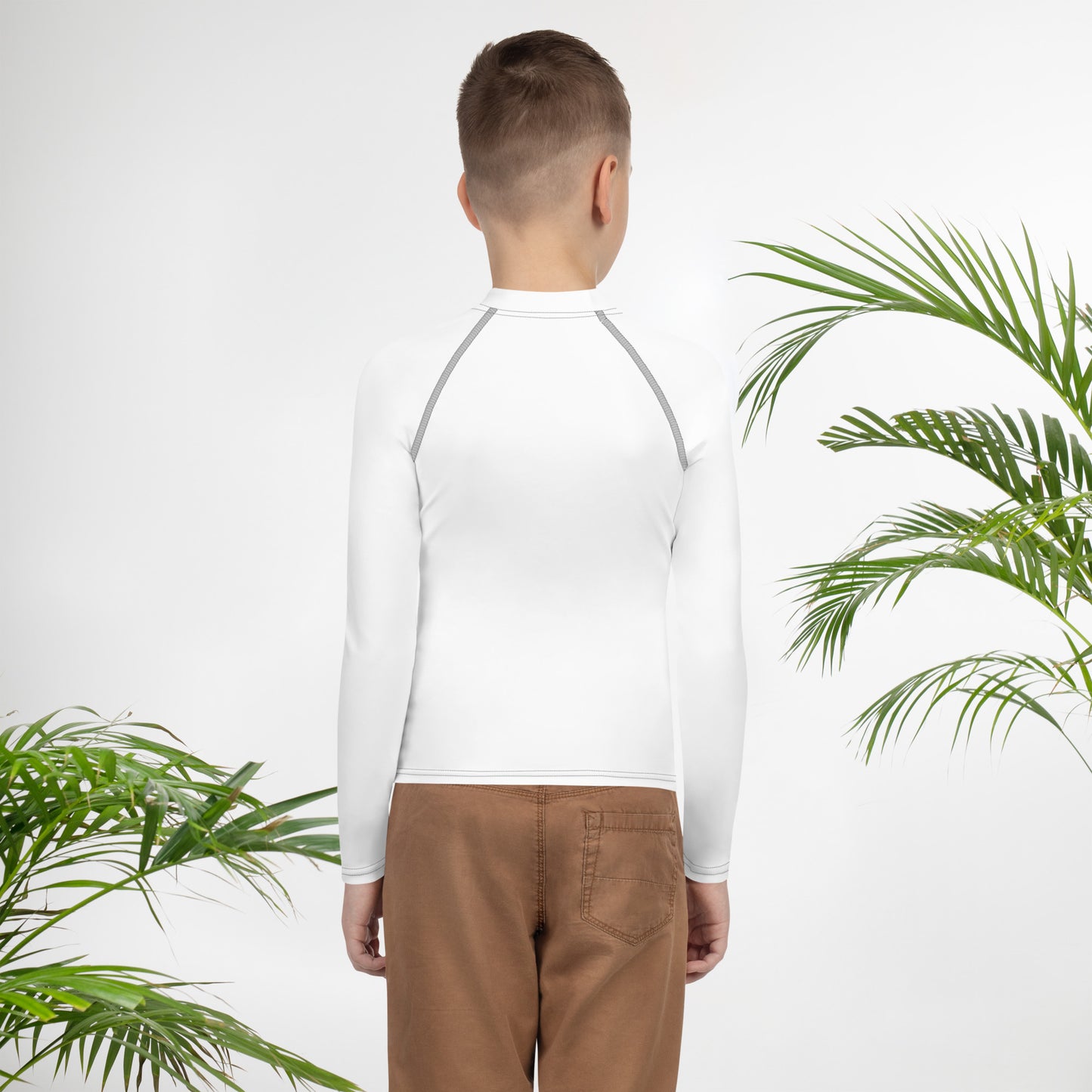 WaveGuard Youth White Rash Guard