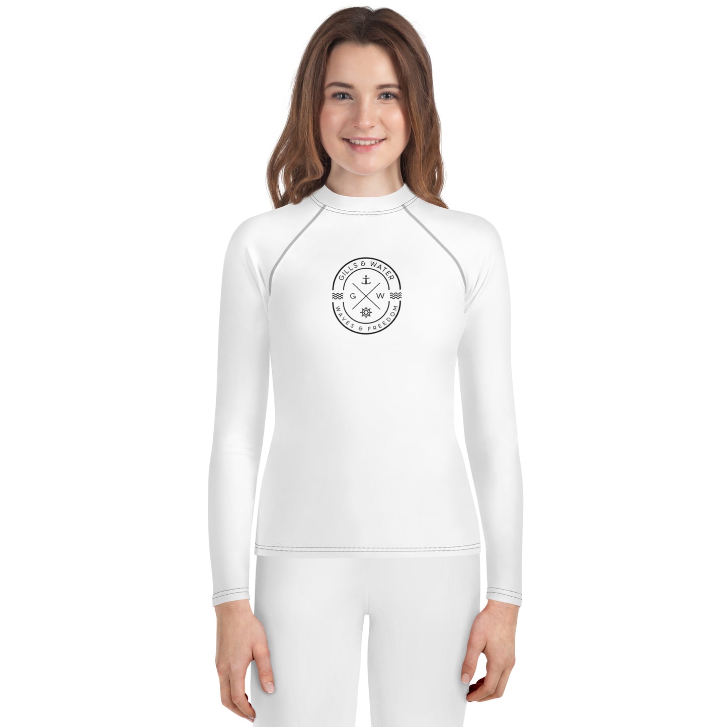 WaveGuard Youth White Rash Guard