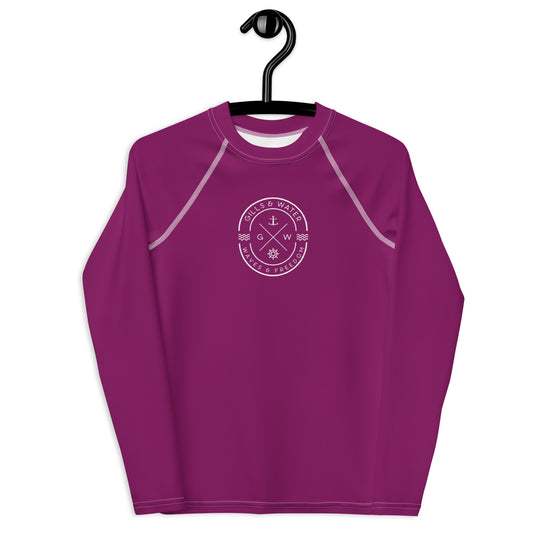 WaveGuard Youth Purple Rash Guard