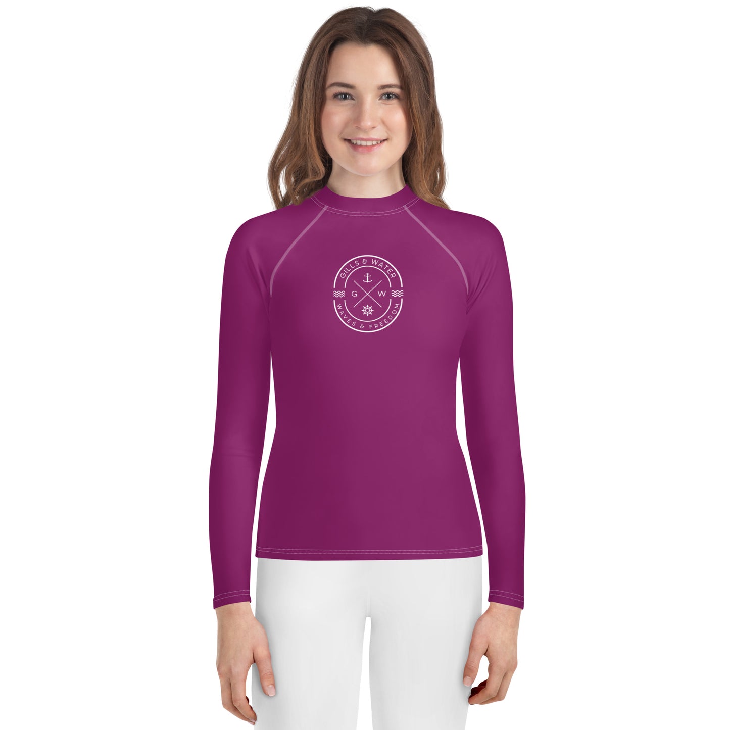 WaveGuard Youth Purple Rash Guard