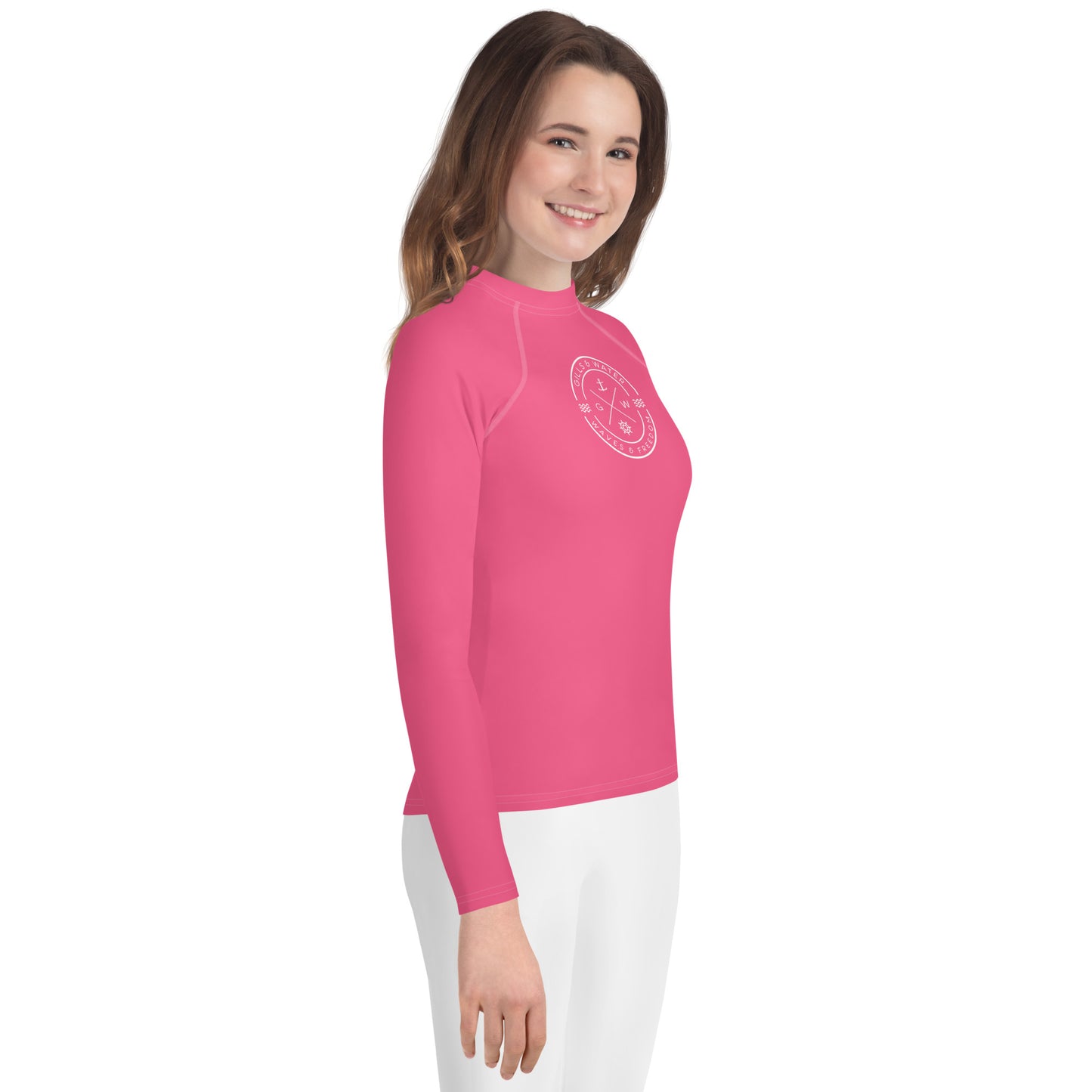 WaveGuard Youth Pink Rash Guard