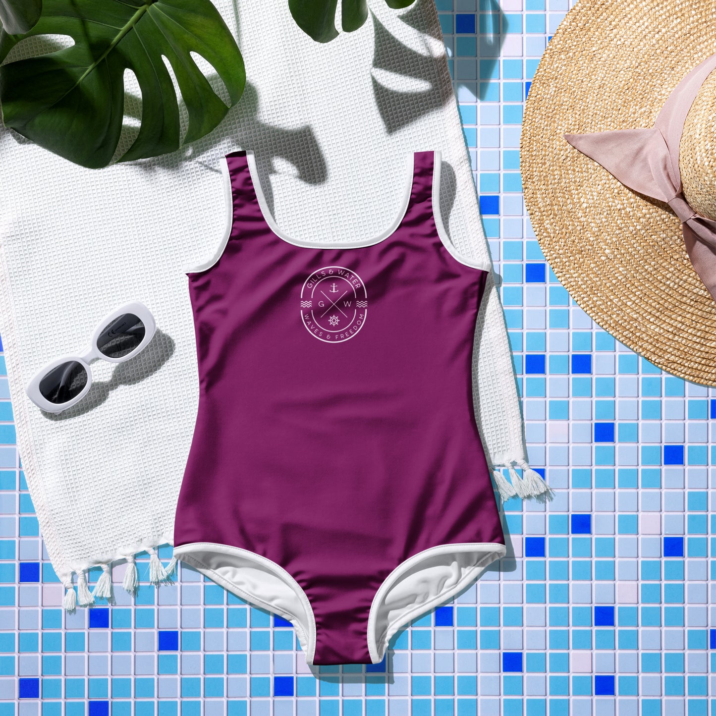 Youth Purple One Piece Swimsuit