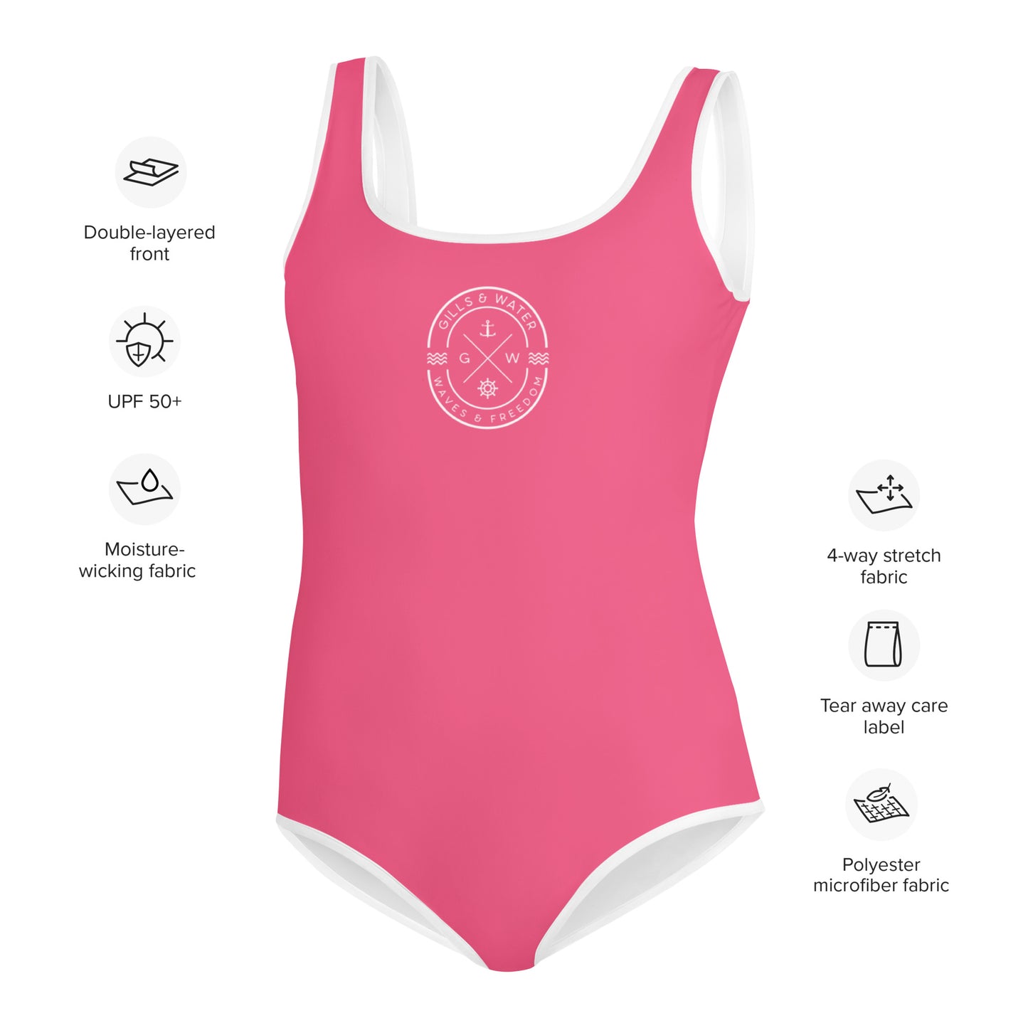 Youth Pink One Piece Swimsuit